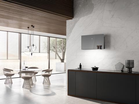  DA 9092 W Screen Duvar Davlumbazı - Grafit Gri