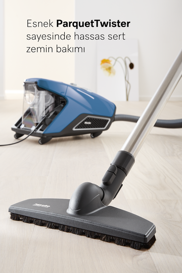 Blizzard CX1 Parquet Tech Mavi - Toz Torbasız Süpürge 12034410 | Miele