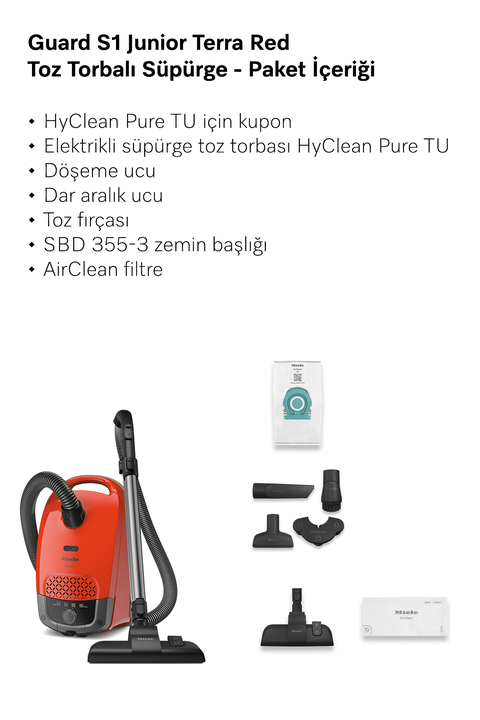  Guard S1 Junior Terra Red - Toz Torbalı Süpürge