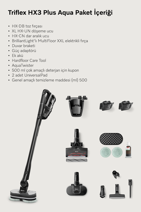  Triflex HX3 Plus Aqua - Şarjlı Dik Süpürge