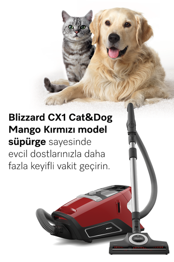 Blizzard CX1 Cat&Dog Mango Kırmızı - Toz Torbasız Süpürge 12034390